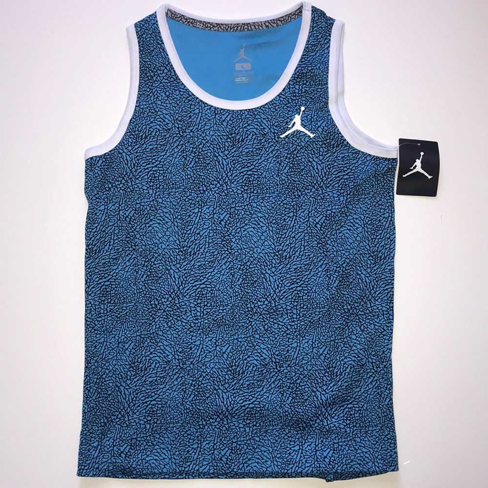 NEW JORDAN BOYS BLUE TANK